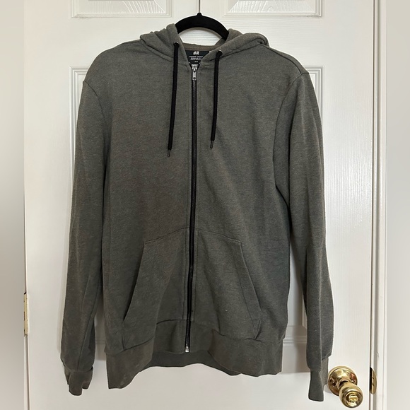 H&M Hooded Regular Fit Zip Up Jacket - Picture 1 of 4